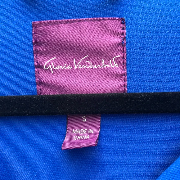 Royal Blue Gloria Vanderbilt Jacket - Picture 4 of 6